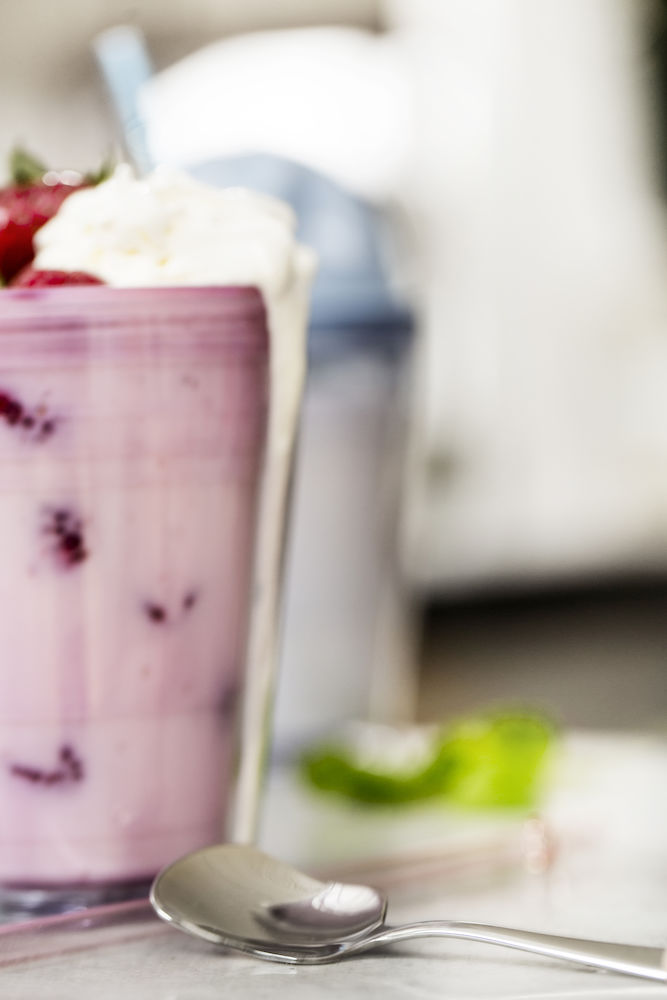 Sweet Milkshakemugg med sugrör från Sagaform